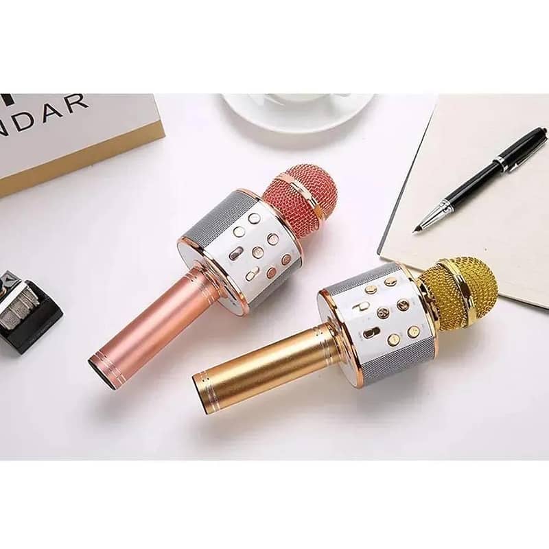 Wireless Bluetooth Karaoke Microphone with Speaker function free COD 1