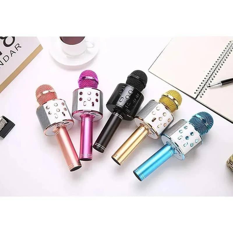 Wireless Bluetooth Karaoke Microphone with Speaker function free COD 2