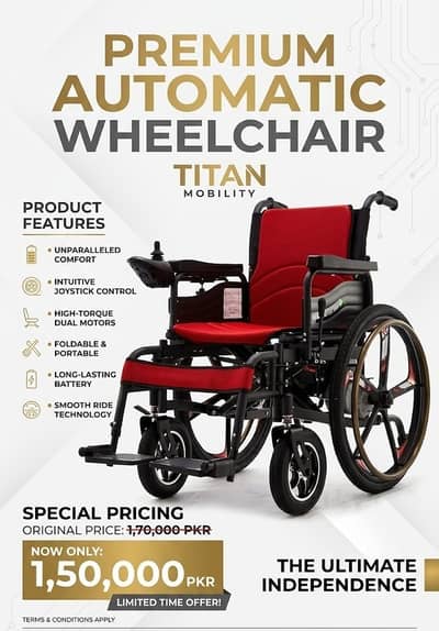 Premium Automatic Wheelchair Foldable for sale
