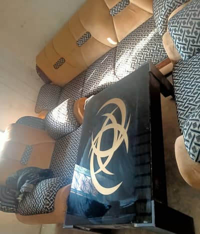 sofa set and table