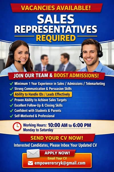 We're Hiring – Sales Person