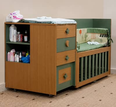Baby cot || wooden cot || kids bed || Baby crib || coat || 03329001170