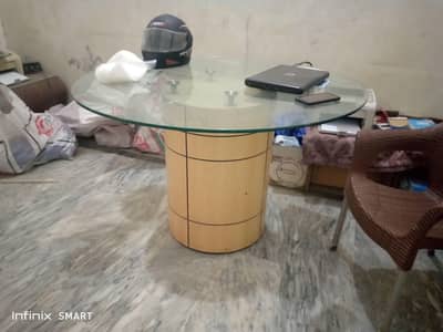 round Table Glass top