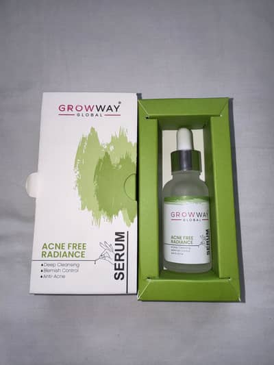 Growway Global Acne Free Radiance Serum – Brand New & Original (30ml)