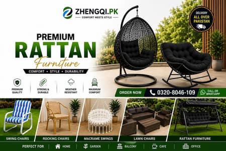 Swing Chair | Jhoola | Rattan Furniture | Lawn Chair | Rocking Chair