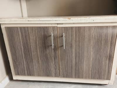 sturdy storage cabinet table/ iron stand /swing table