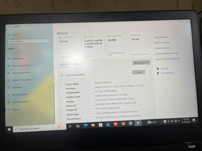 i5  8th generation  256 SSD