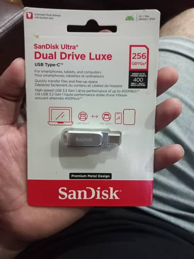 Sandisk ultra Dual Drive Luxe 256gb