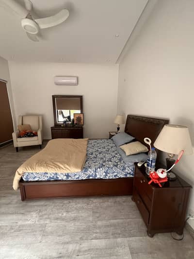 Queen Size Bedset with Mattress, two side tables and dressing table