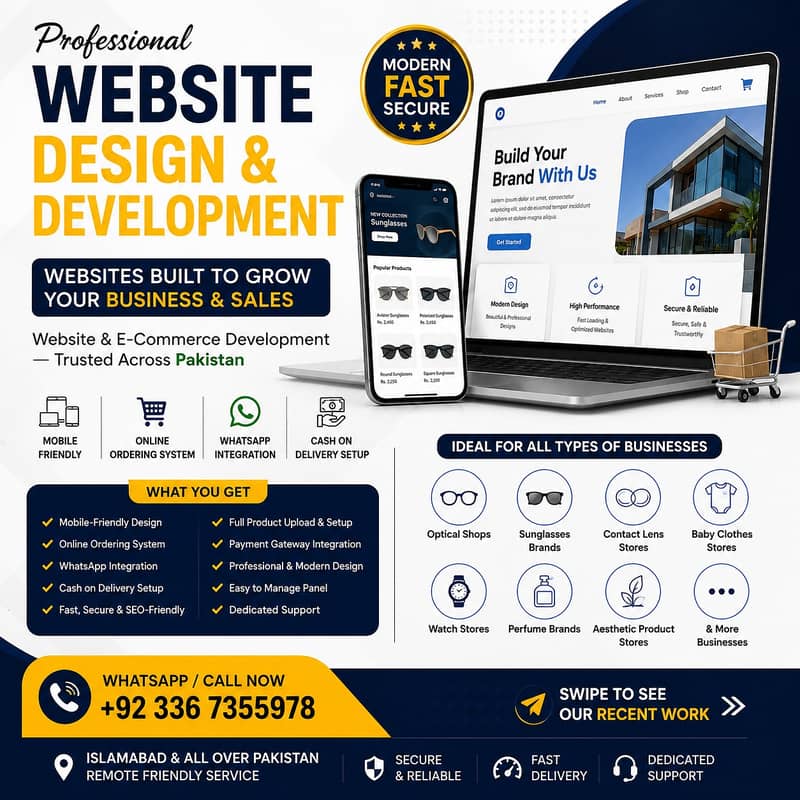 Professional Website Design & E-Commerce Development | Online Store 0