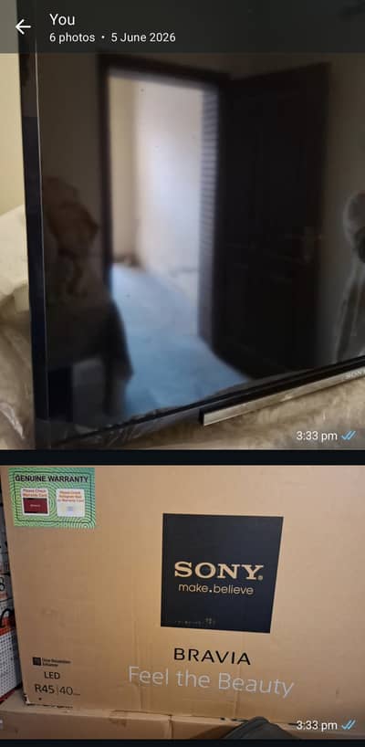Sony damaged screen