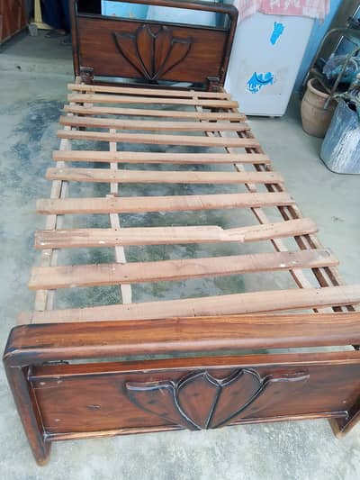 Wooden Bed Single Bad Good Condition 6ft X 2 ft