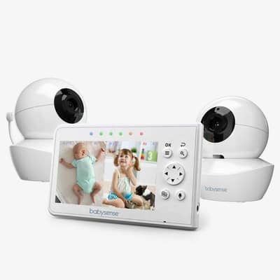 Babysense Video Baby Monitor with 2 Cameras