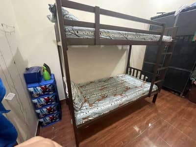 High quality iron bunker bed with mattress
