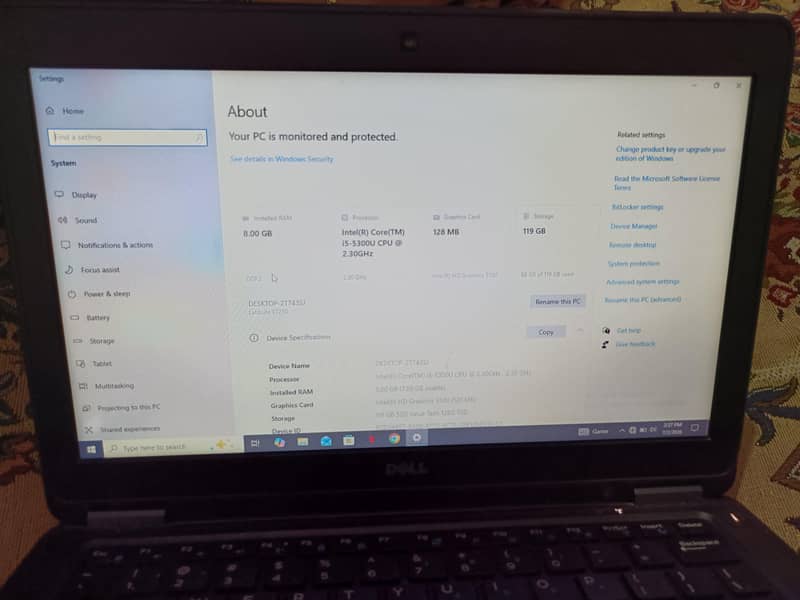 Dell Latitude E7250 5
