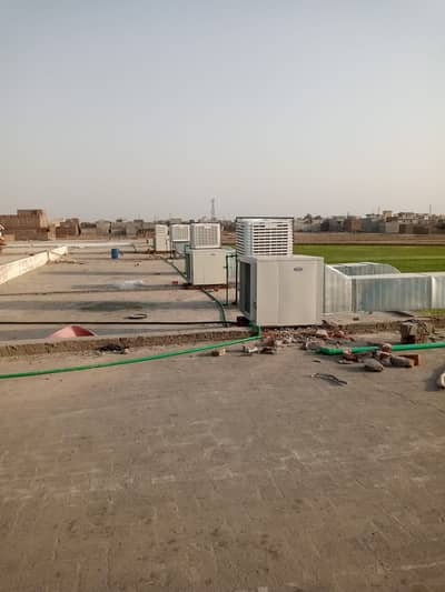 evaporative duct cooler and hood fryer oven hot plate hot grill