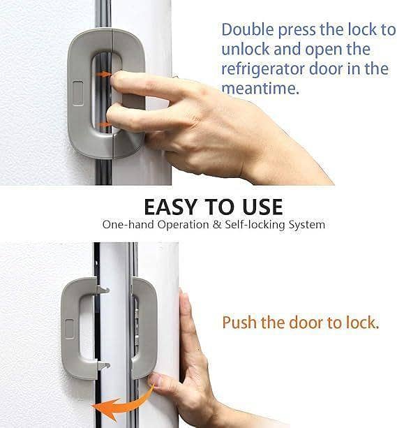 Fridge door lock for kids safety