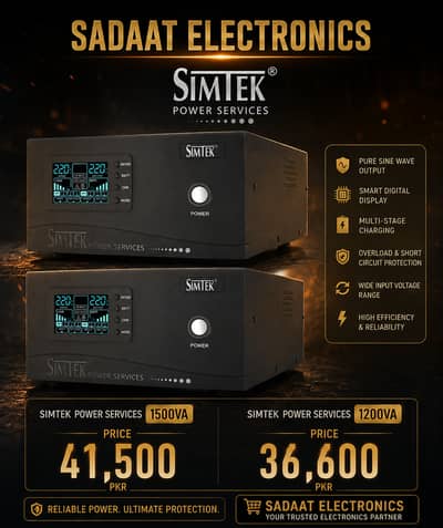 SIMTEK 1200VA Pure Sine Wave UPS |SIMTEK 1500VA Pure Sine Wave UPS