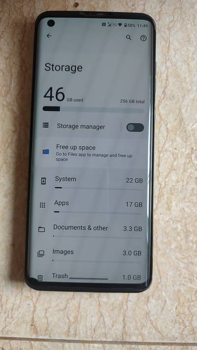 Motorola Edge Plus 12GB Ram 256GB memory single sim Official PTA .