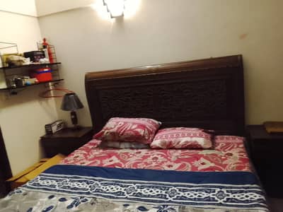 Wooden Bed Side tables , Wardrobe three piece set , Dressing table