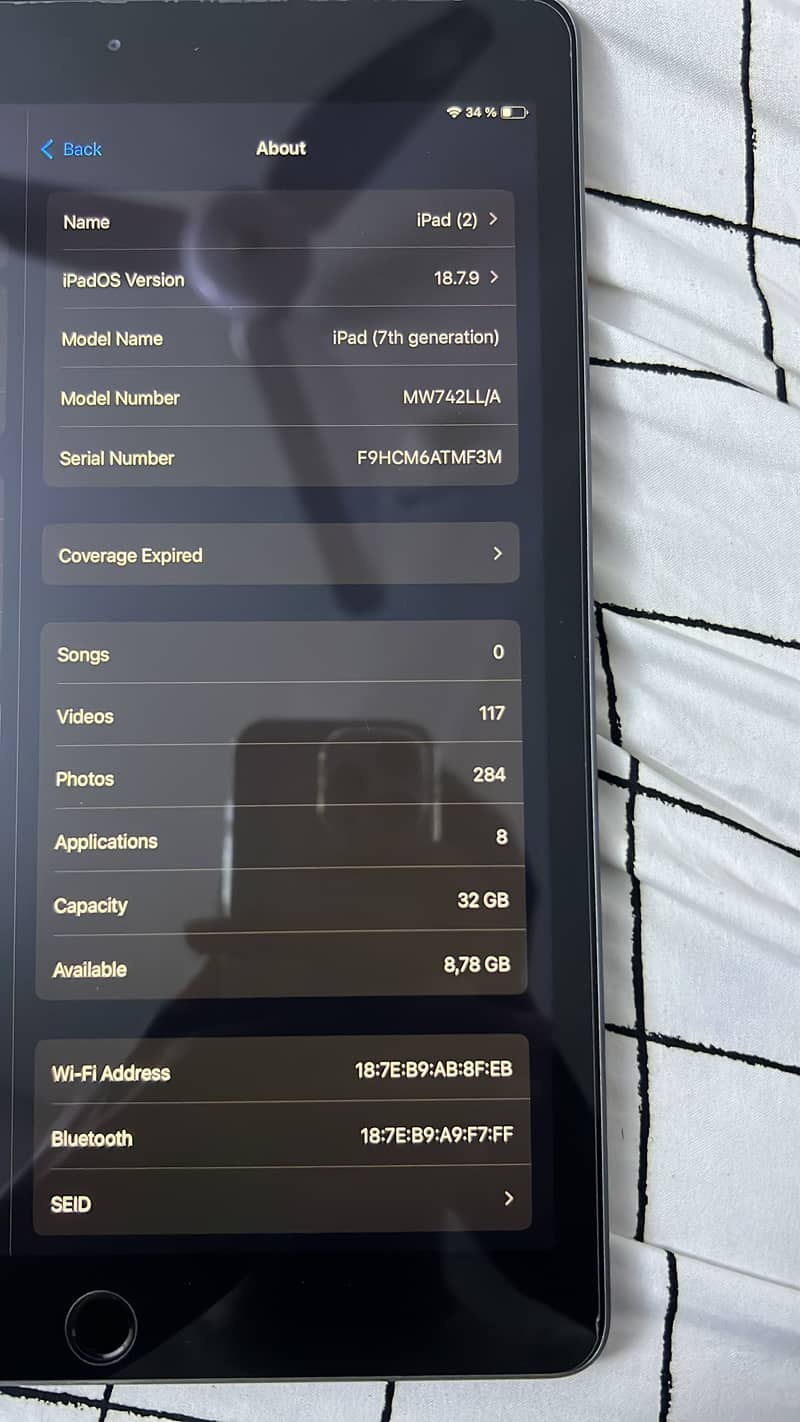 Ipad 7 generation 0