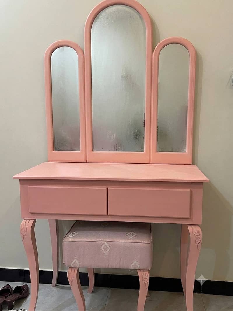 Dressing/Modren Dressing/Three Mirror Dressing/Dressing with Stool 1