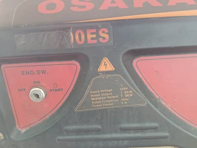 ​Osaka 7.5 kW Heavy Duty Generator - Self Start with Gas Kit