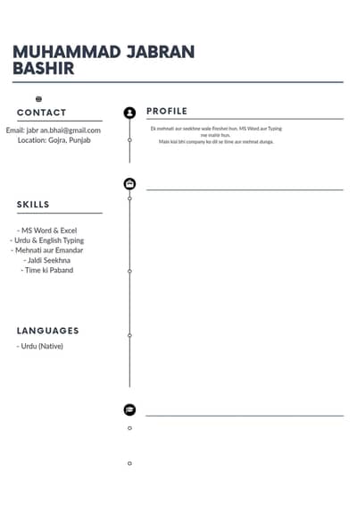 Professional CV & Resume Typing - 2 Hour Delivery - Gojra