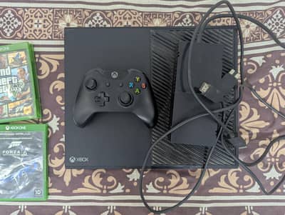 Xbox One Console with Controller, Power Adapter & Games for Sale