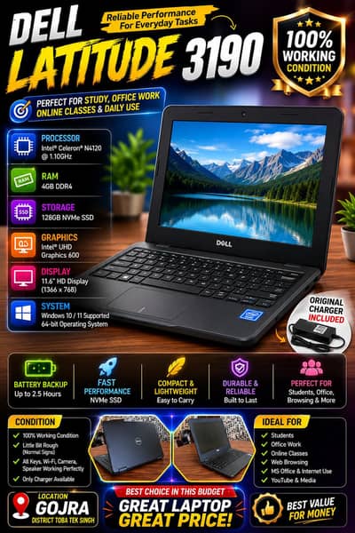 Dell Latitude 3190 Laptop