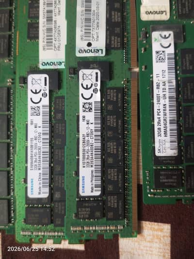 ram 32 GB minimum 50 piece
