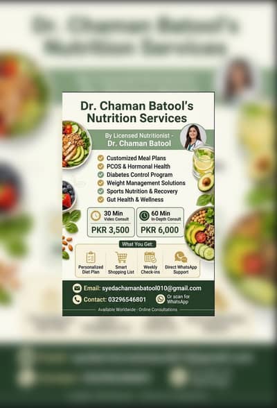 Online Nutrition Consultant (available)