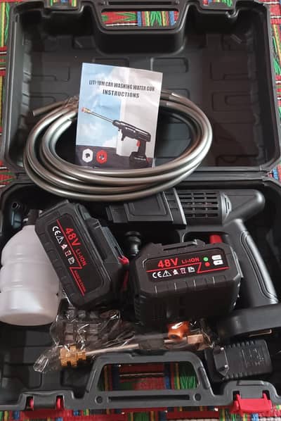 portable car washer battery opressure washer gun solar, bike washer