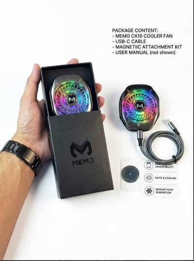 MEMO CX10 PRO MOBILE COOLING FAN FOR GAMING