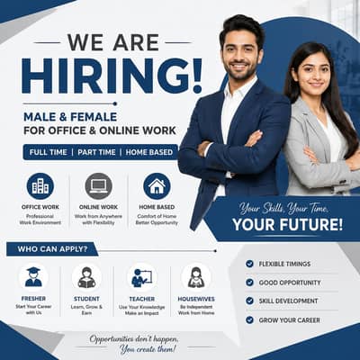 Hiring male and female for work