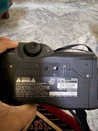 Camera with bag and cables