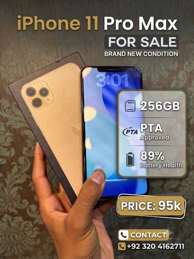 iPhone 11 Pro Max Gold – 256GB – PTA Approved (89% BH)