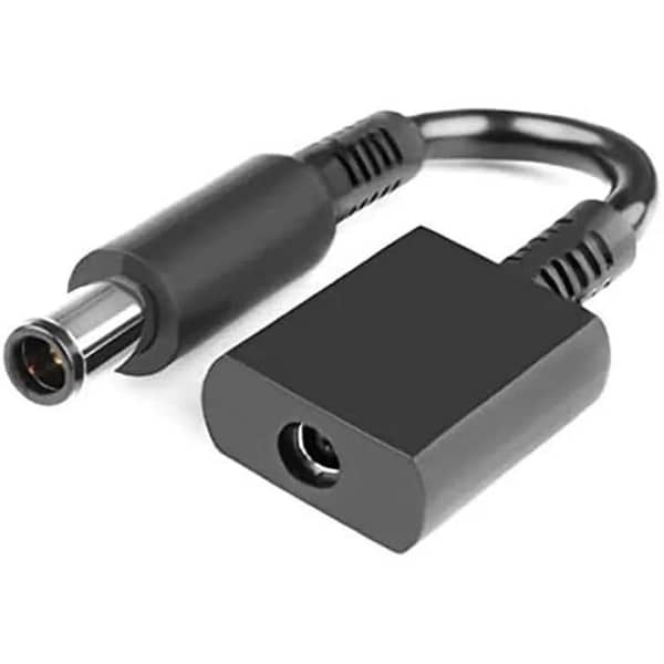 Dongle Tip Converter Adapter for HP and Dell DC Cables: 4.5mm to 7.4mm (734734-001, 734763-0001)
