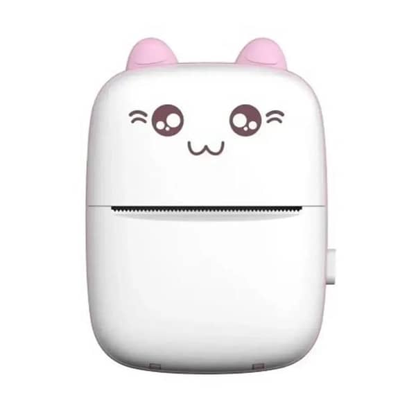 Mini Thermal Printer Wireless BT 200dpi for Labels, Photos and Memos (Adhesive Small Portable Printer)