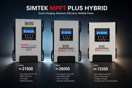 SIMTEK MPPT Hybrid Solar Charge Controller – 80A / 85A / 120A