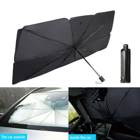 Car Windshield Sun Shade Umbrella – Foldable UV Protection Sunshade for All Vehicles