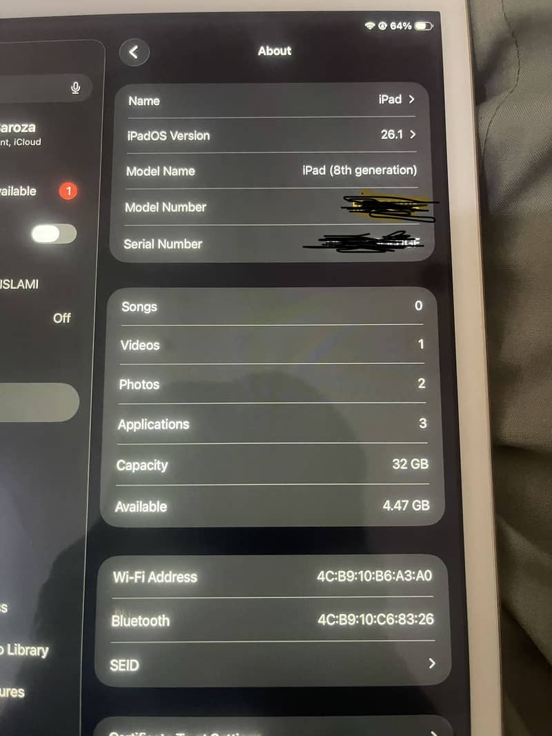 IPAD 8TH GENERATION 7