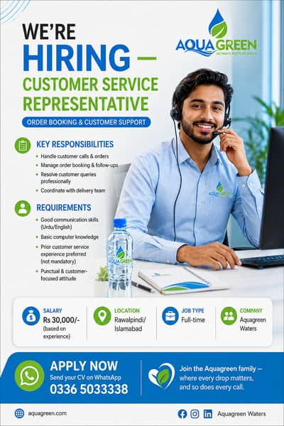 "WE'RE HIRING — Customer Service Representative (female preferred)