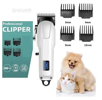 Rechargable Grooming Trimmer for Cat Dog Mustache Hair Cutter