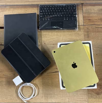 iPad A16 11 Gen Latest Box Pack with 2 Cases & Warranty - 128GB Yellow