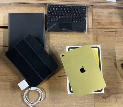 iPad A16 11 Gen Latest Box Pack with 2 Cases & Warranty - 128GB Yellow