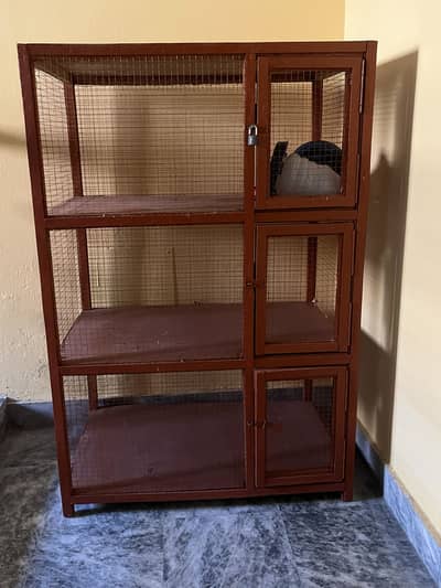 Wooden Cage for sale for parrots/chicks/pigeons