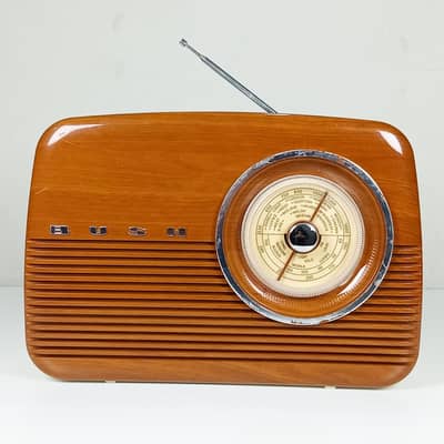 Retro Bush TR82/B/WOOD FM, MW, and LW Radio in a Wood-Styel Design
