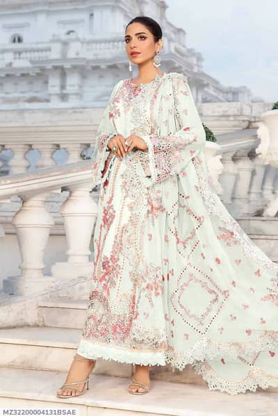 Lawn embroidered dress