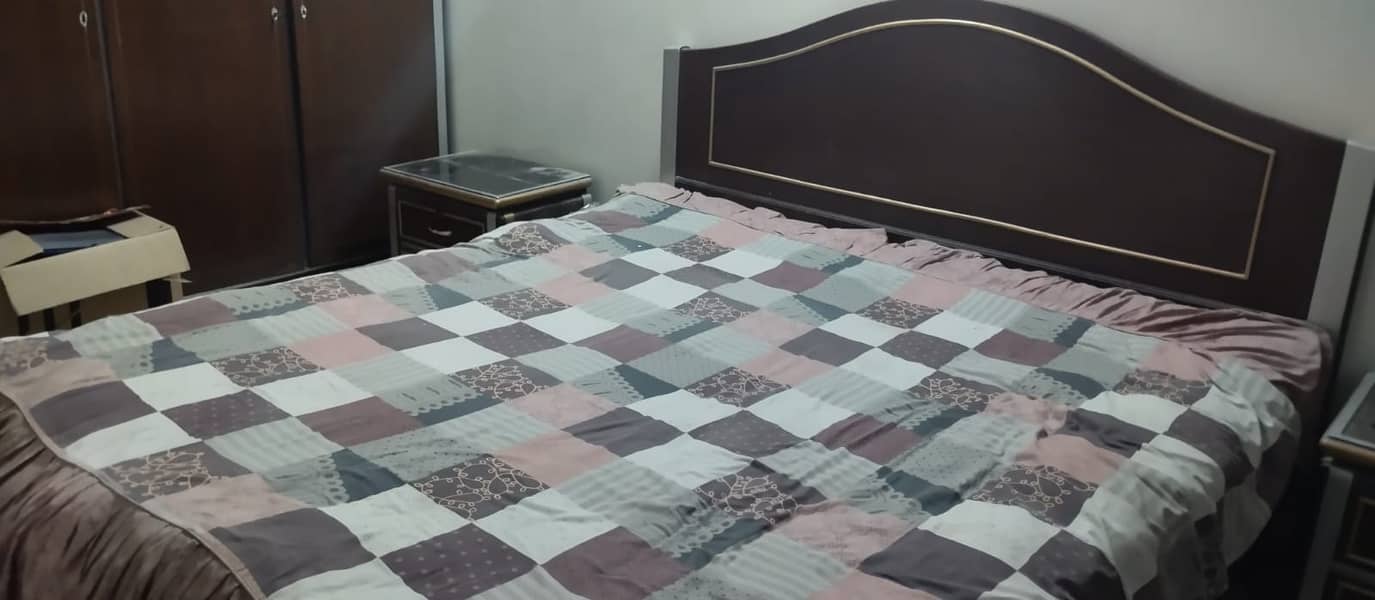 Bed With Side Table & Dressing 3